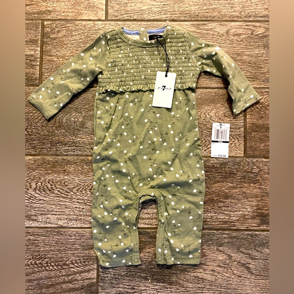 7 for all mankind baby 6/9 month one piece new
